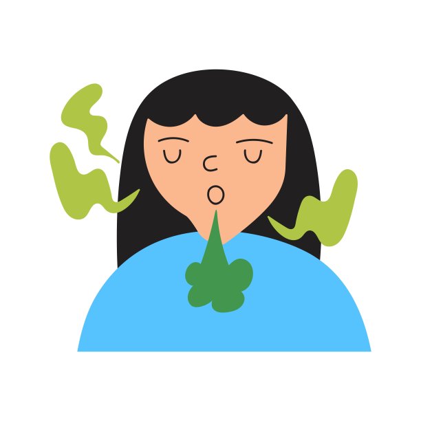 小女孩有口臭。图片下载