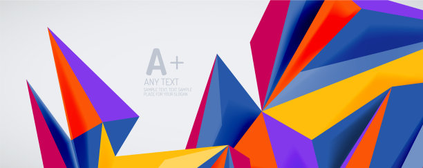 三角形几何背景低多边形3d图片下载