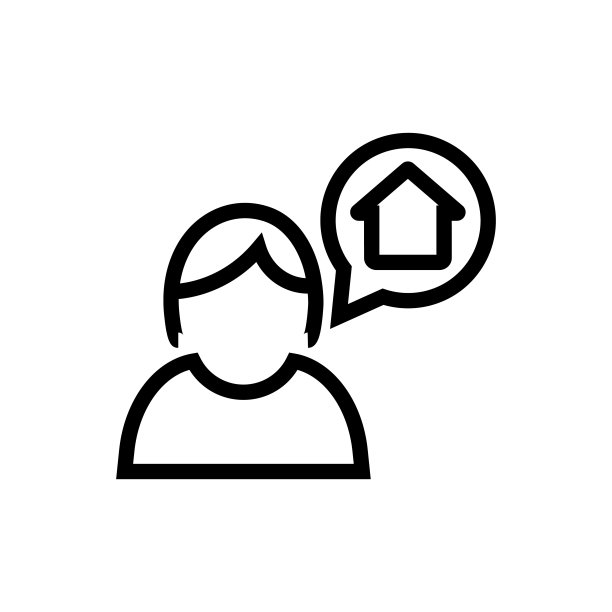 家居顾问，代理图标股票插图图片下载