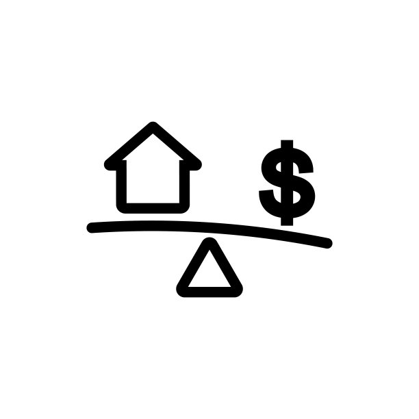 房屋抵押图标股票插图图片下载
