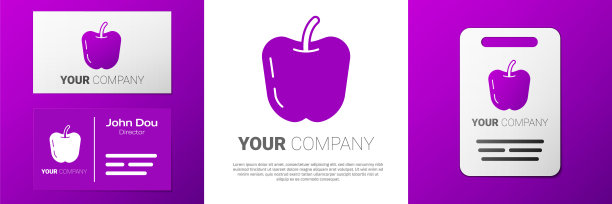 图标孤立在白色背景上的苹果图标。水果与叶子的象征。标志设计模板元素。向量图片下载