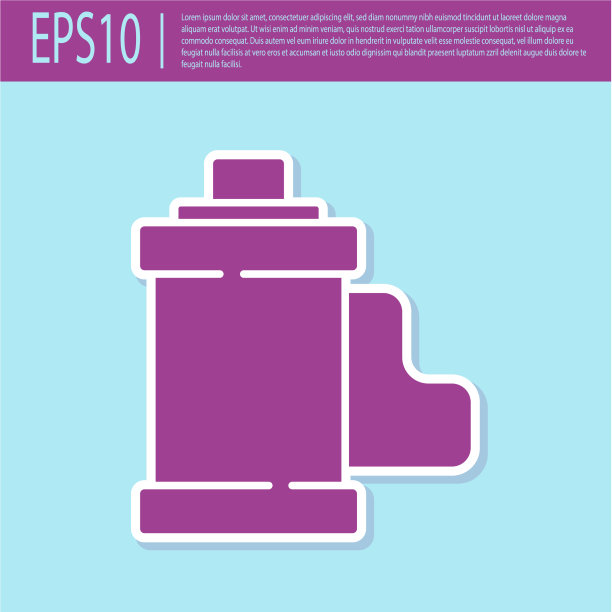 复古的紫色相机，复古的胶卷图片下载