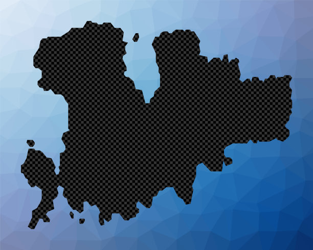 米克诺斯几何地图。图片下载