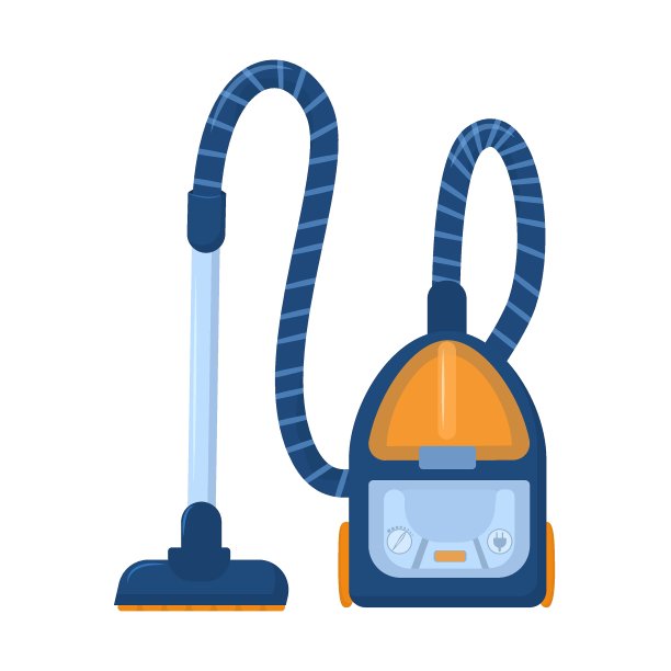 矢量插图真空吸尘器孤立在白色的背景图片下载