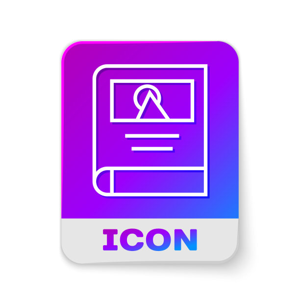 白线相册图库图标孤立上图片下载