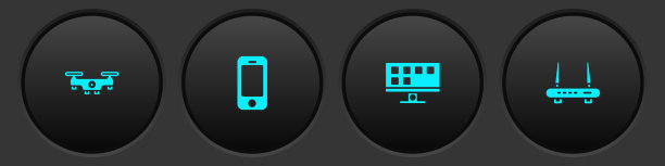 设置无人机飞行智能手机电视，路由器和wi图片下载