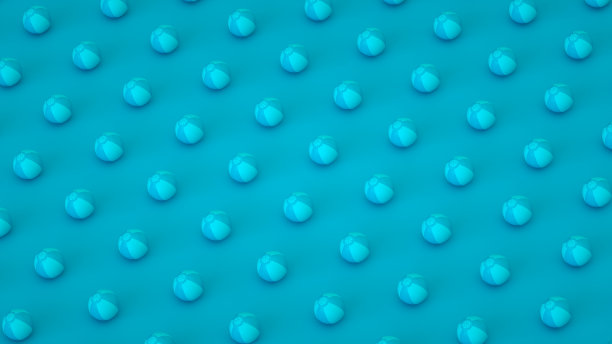 沙滩球，简约的夏季概念图片下载