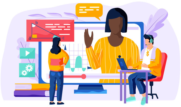 在线几何课上的美国黑人女孩图片下载