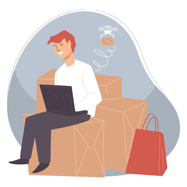 使用笔记本电脑在线订购和购物图片下载