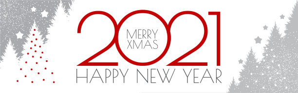 快乐新的2021年传单设计模板优雅图片下载