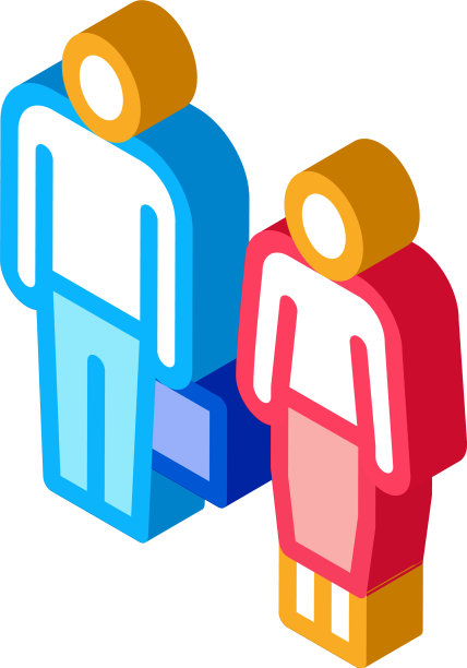 办公室员工等距图标图片下载