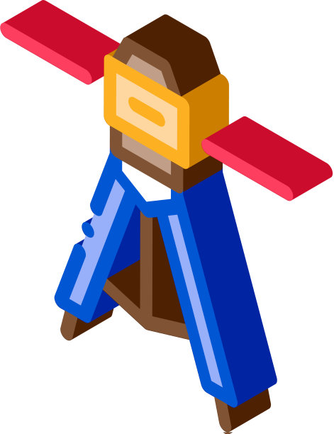 激光水平工具等距图标图片下载