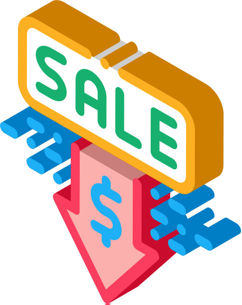 销售价格折扣等距图标图片下载