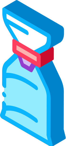 气囊哮喘的等距图标图片下载