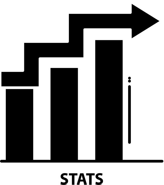 统计图标黑色标志与可编辑图片下载