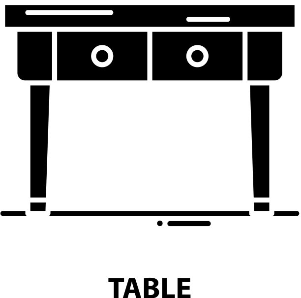 表图标黑色标志与可编辑图片下载
