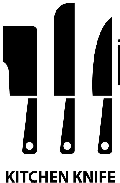 菜刀图标用黑色标识图片下载