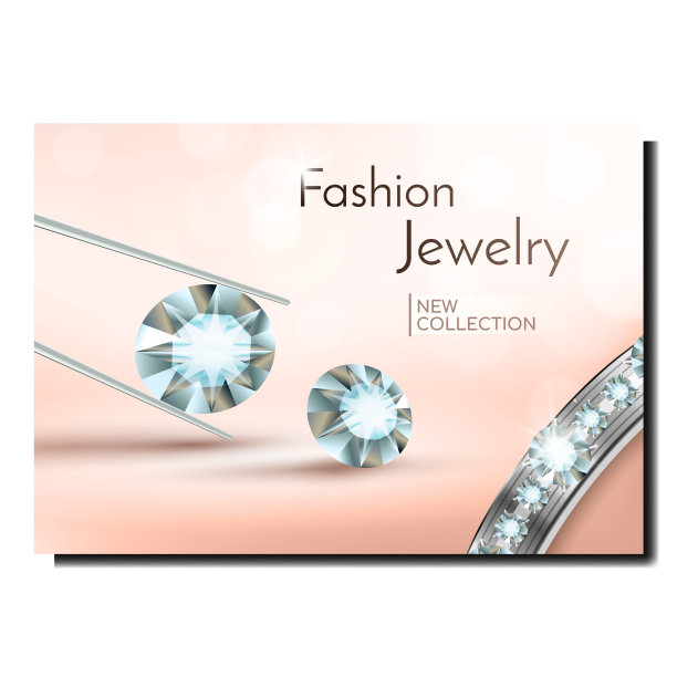时尚珠宝创意宣传横幅图片下载