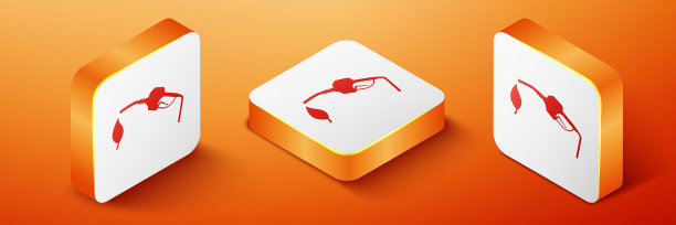 等距生物燃料概念与加油喷嘴和图片下载