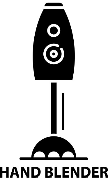 手摇搅拌机符号图标黑色符号用图片下载