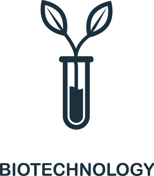 生物科技图标符号创意标志源自图片下载
