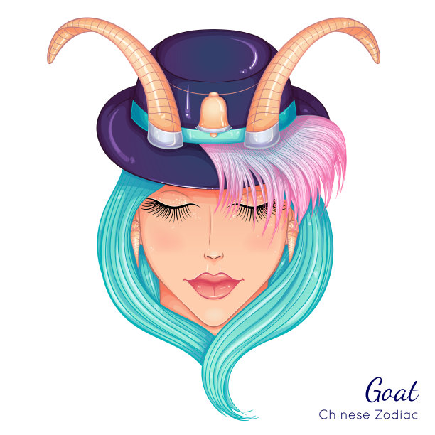 中国生肖山羊色图片下载
