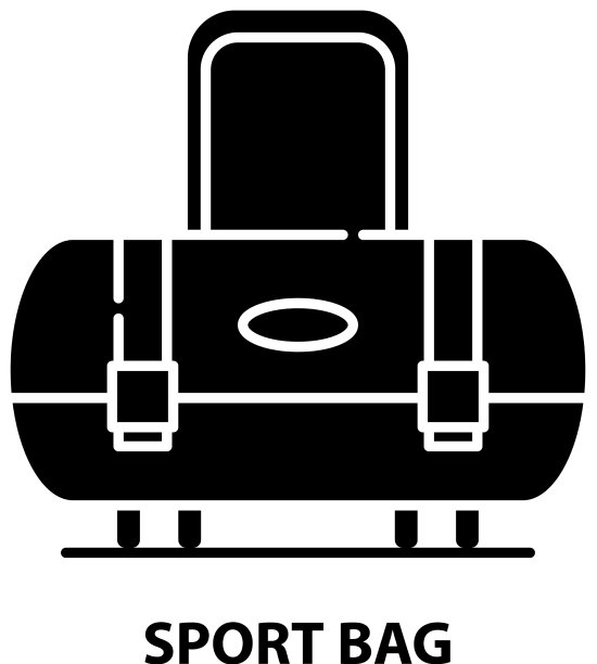 运动包的标志标志与黑色标志图片下载