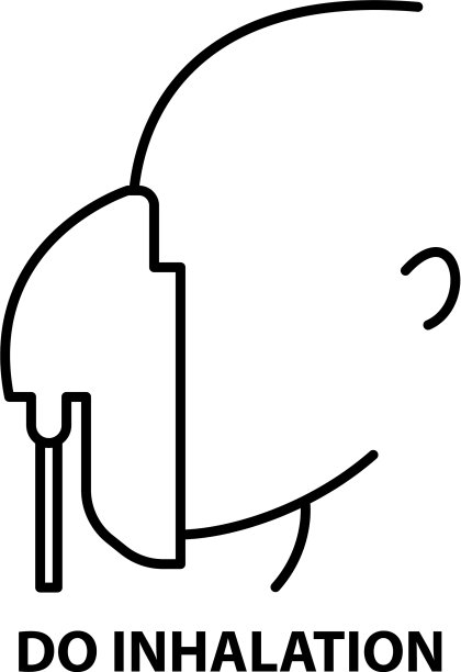 吸入图标用黑色标志吗图片下载