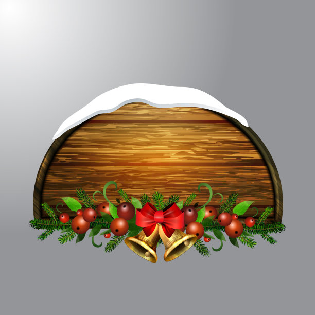 木制圣诞板图片下载