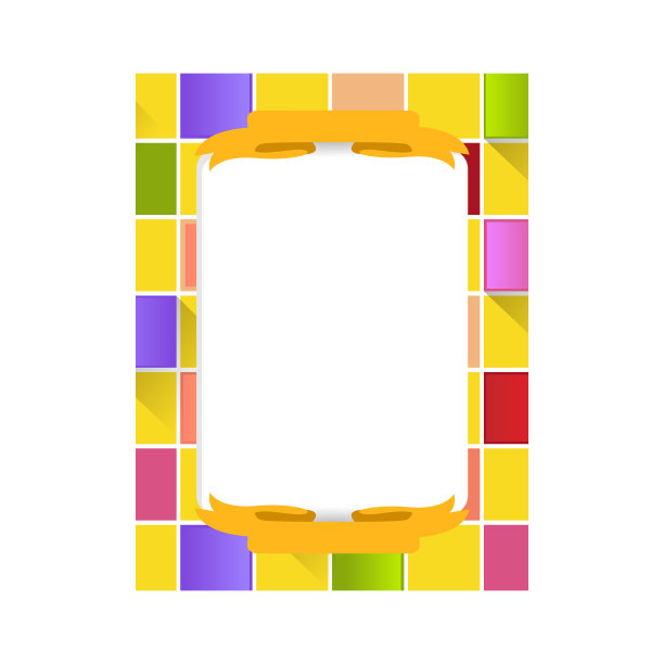 抽象的方形相框照片模板设计图片下载