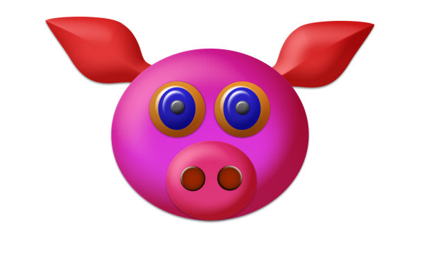 猪的头。图片下载