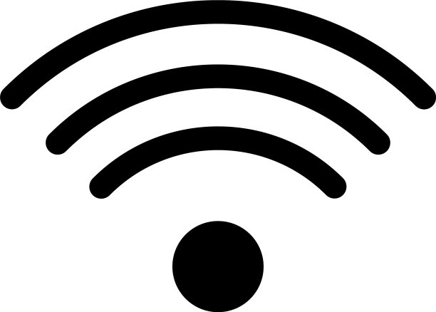 Wi-fi源平面图标符号图片下载