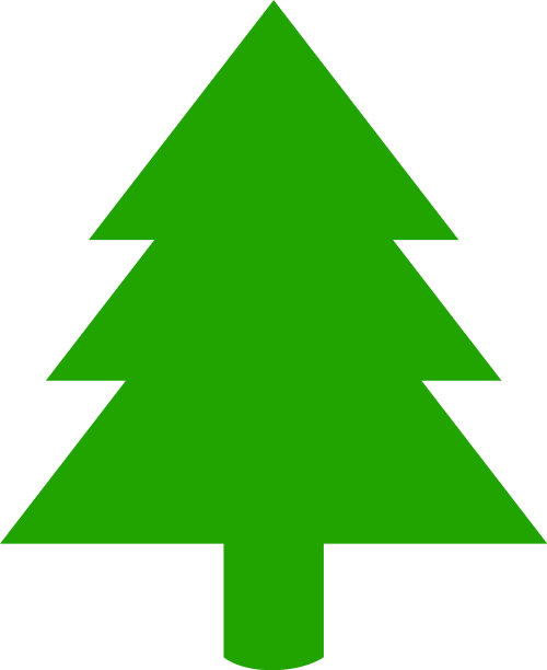 杉树平面图标形象图片下载