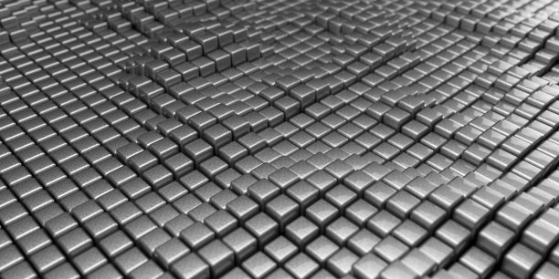 抽象背景的各种立方体。几何结构。三维可视化图片下载