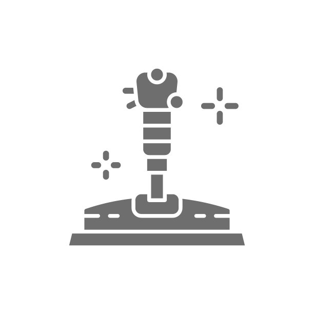 游戏操纵杆，手柄灰色图标。在白色背景上隔离图片下载