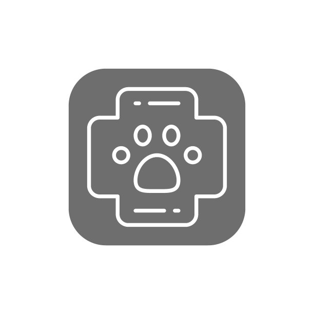 动物急救箱灰色图标。图片下载