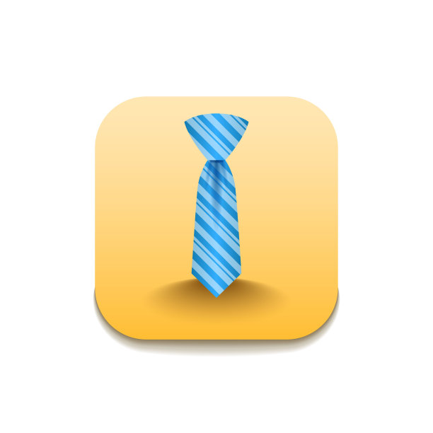 领带标志矢量图标符号设计风格图片下载