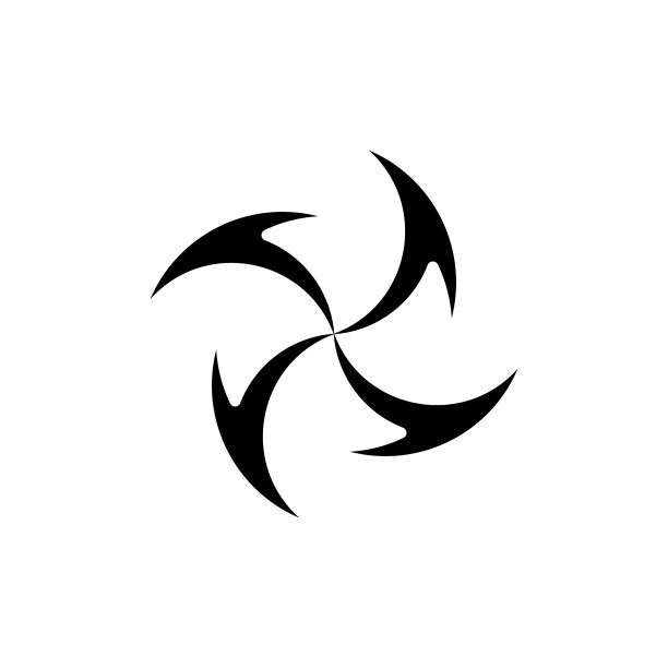 圆形箭头旋转简约logo图片下载