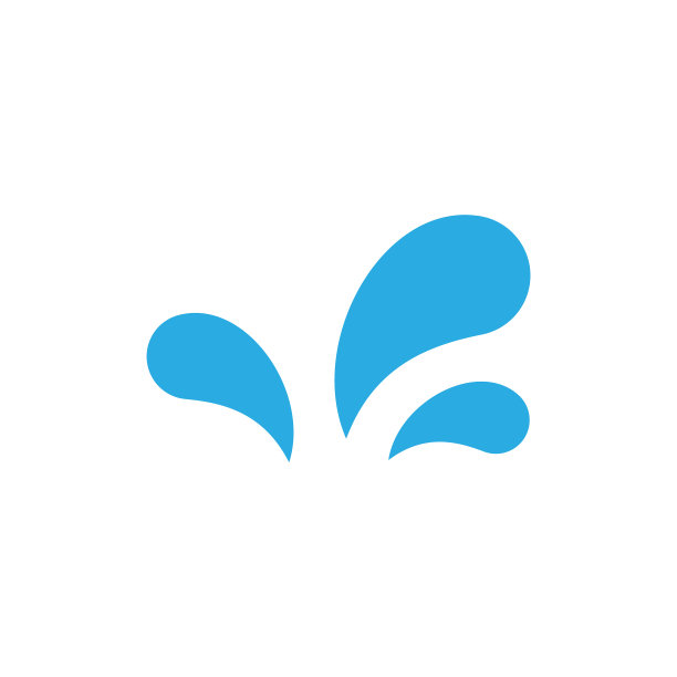 简单的水花独特的标志图片下载