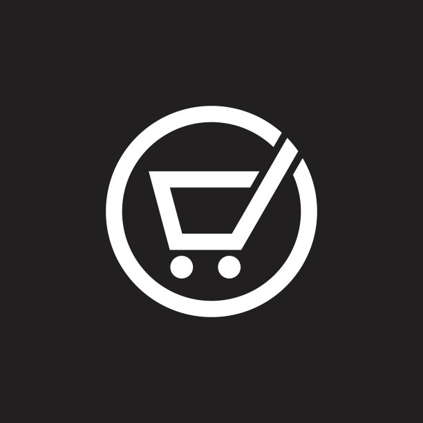 抽象字母d购物车简单的标志图片下载