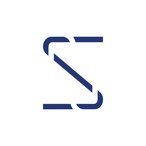 字母S简约细线几何Logo图片下载
