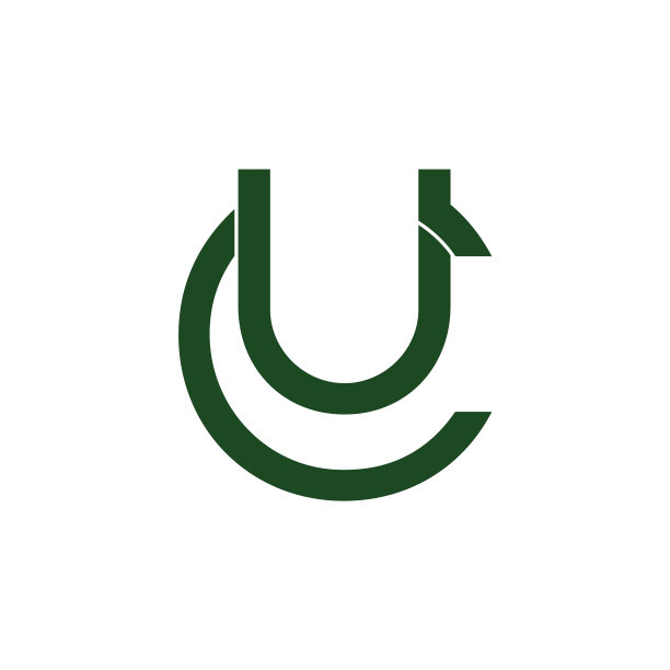 字母uc简单的几何线条标志业务图片下载