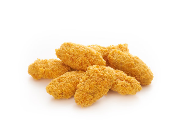 白色背景下的香辣鸡翅图片下载