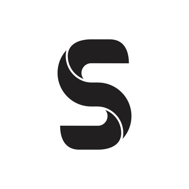 字母扭曲曲线3d平面标志图片下载