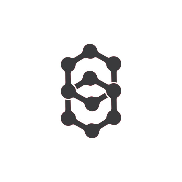 抽象数字8连点标志图片下载