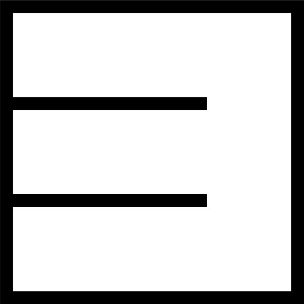 方形细线数字3设计符号图片下载