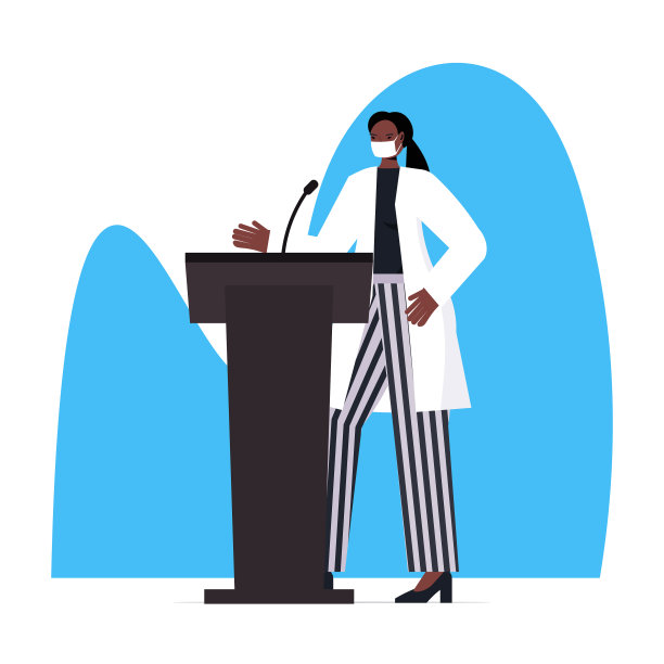 女医生在论坛报发表演讲图片下载