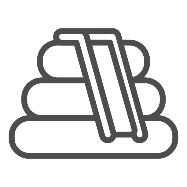 充气滑梯线图标水上公园的概念图片下载