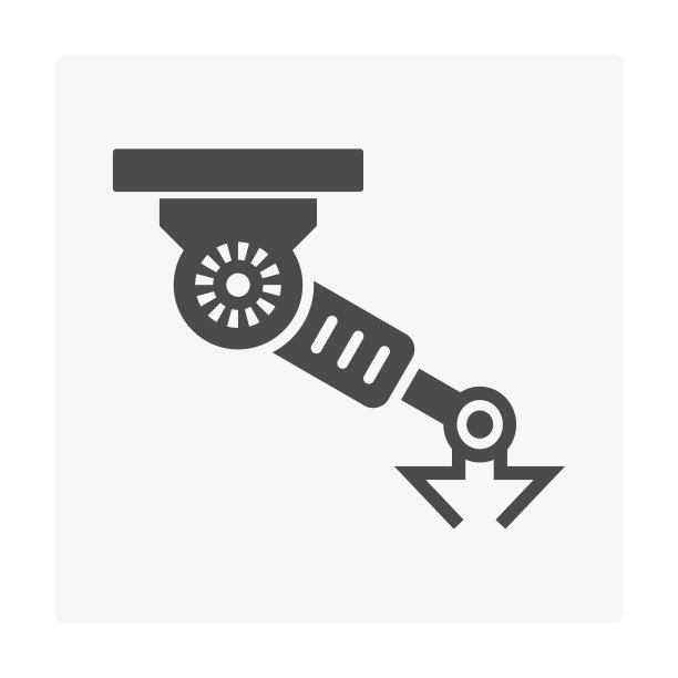 机械臂或工业机器人系统矢量图标设计孤立的白色背景。图片下载