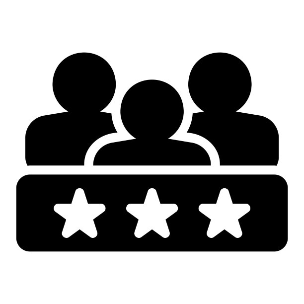 客户证明图标在坚实的风格为任何图片下载